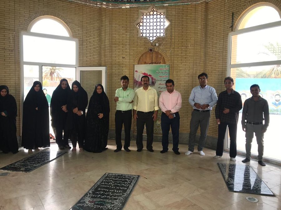 بوشهر | دیر | تجدید عهد و میثاق کارکنان اداره بهزیستی شهرستان دیّر با شهدای گمنام