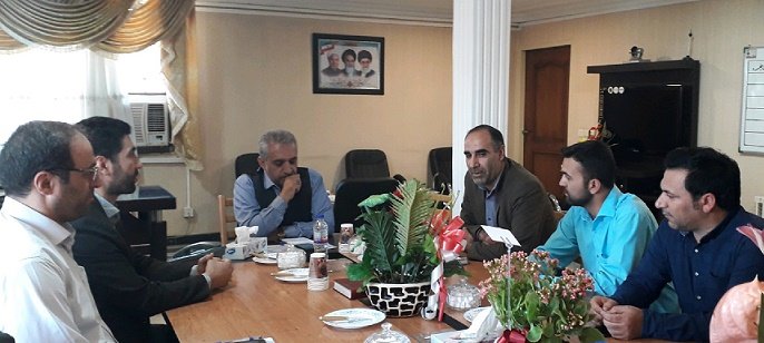 همدان| اسد آباد |دیدار رئیس بهزیستی و کارکنان با فرماندار 