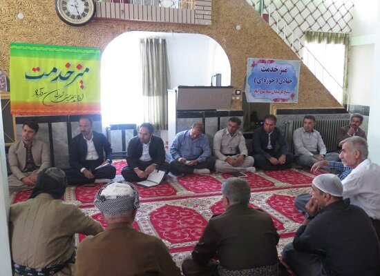 کردستان | سروآباد | برپایی اردوی جهادی میز خدمت در روستاهای شهرستان سروآباد