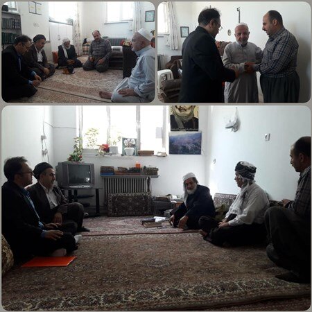 کردستان | مریوان | دیدار ریاست اداره بهزیستی از ائمه جماعت مساجد تحت پوشش در مریـوان