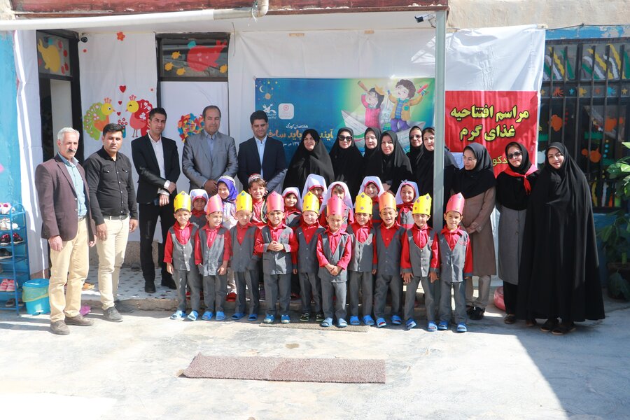 روز جهانی کودک و افتتاح غذای گرم در روستا مهدهای استان خراسان شمالی