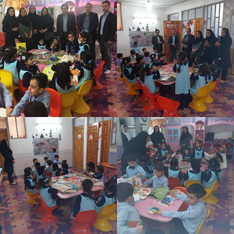 حضور مسئولین در دوشنبه های کتابخوانی کودکان ساوجبلاغی 