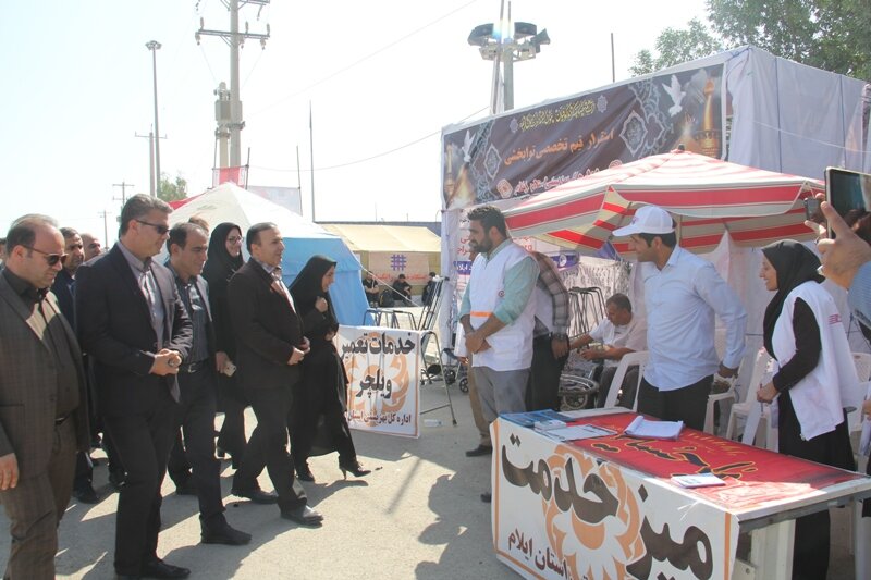 فیلم تشریح فعالیتهای بهزیستی در مرز مهران توسط مدیر کل بهزیستی ایلام 