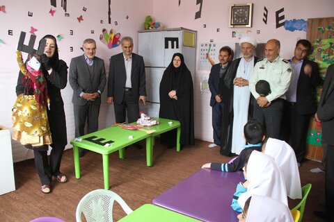 مراسم افتتاح برنامه سنجش بینایی کودکان (آمبلیوپی) بهزیستی شهرستان نیر
