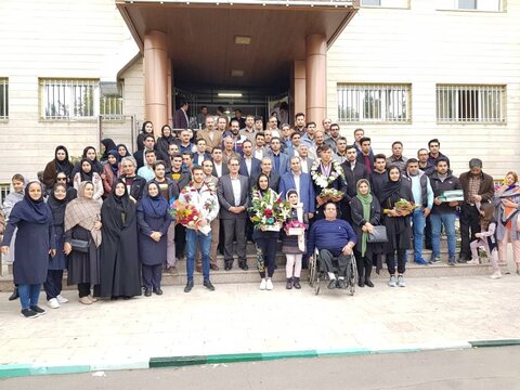 مراسم استقبال از شجاع ترین بانوی نابینای ایرانی