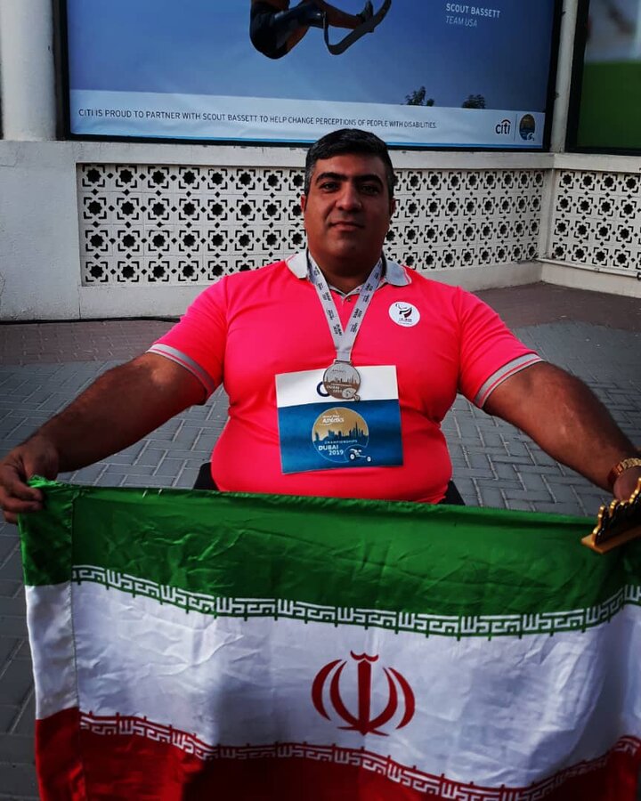 تهران | پیام تبریک مدیر بهزیستی شهرستان تهران به مدال آور مسابقات قهرمانی پارا المپیک جهان 