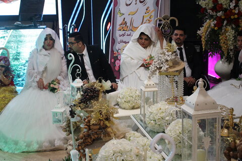 گزارش تصویری | با اجرای پویش " حلقه وصل باشیم " مراسم جشن پیوند و اهداء جهیزیه به ۱۴ زوج البرزی برگزار شد.