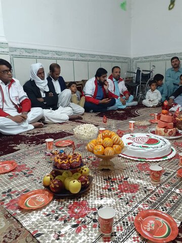 جشن یلدا در کنار فرزندان و معلولین سیستان و بلوچستان