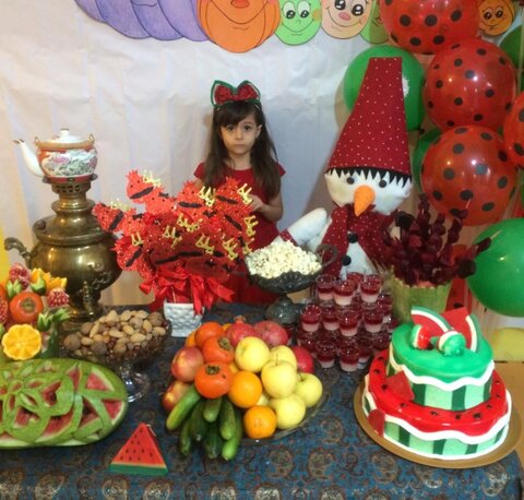 مراسم جشن یلدا در مهد کودک قزوین