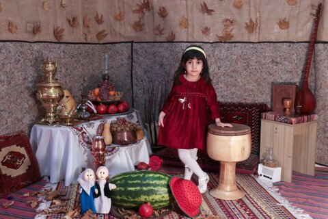 مراسم جشن یلدا در مهد کودک قزوین