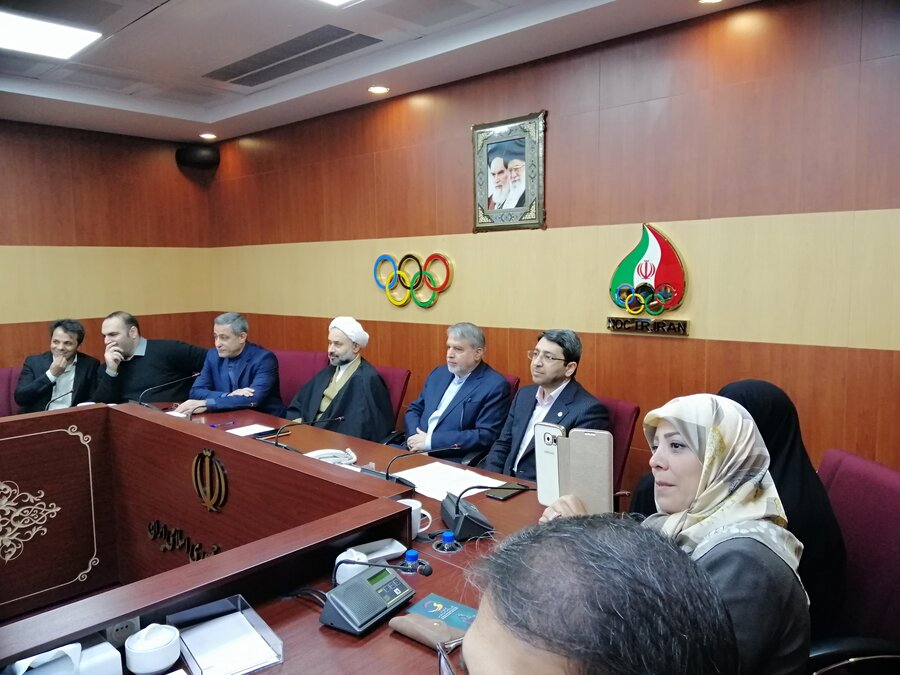 حضور ورزشکاران سازمان بهزیستی در کمیته ملی المپیک و پارالمپیک و بازدید از موزه افتخارات ورزش ایران