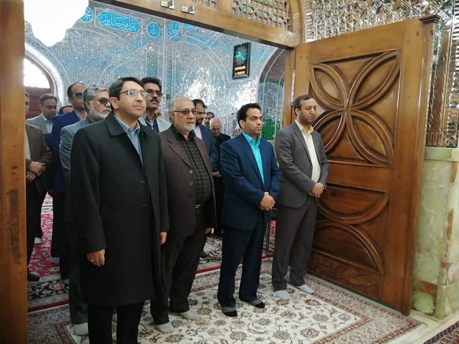 بازدید رییس سازمان از امامزاده حسین بن موسی کاظم در طبس