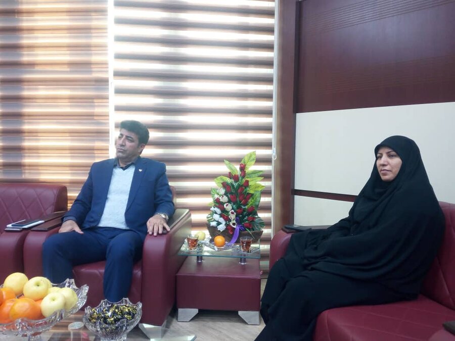 دیدار مدیرکل بهزیستی کرمانشاه با مدیر عامل شعب بانک رفاه استان 