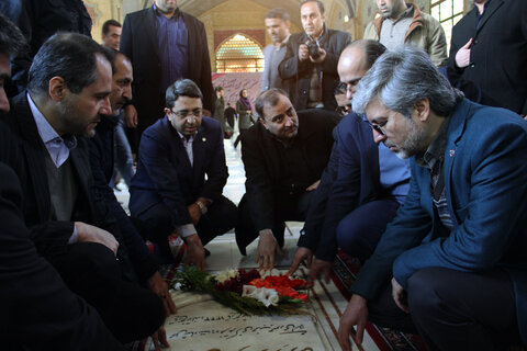 مراسم قبار روبی از مزار شهدای انقلاب اسلامی و شهدای سازمان بهزیستی