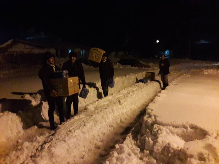 حضور جهادی مدیرکل بهزیستی گیلان جهت امداد رسانی به مراکز و مددجویان درگیر برف