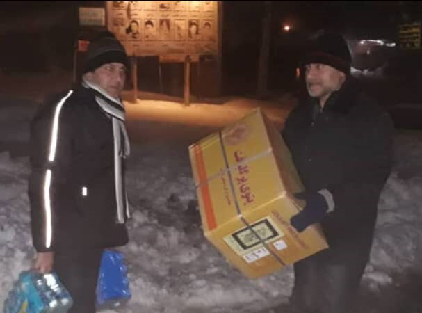حضور جهادی مدیرکل بهزیستی گیلان جهت امداد رسانی به مراکز و مددجویان درگیر برف 