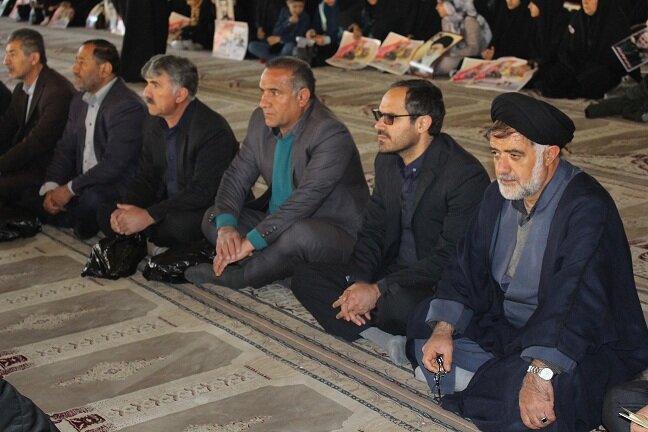 حضور مدیرکل و کارکنان بهزیستی استان درمراسم چهلمین روز شهادت سردارسلیمانی