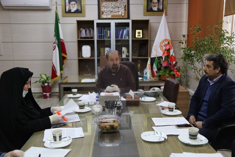 هفتمین جلسه کمیته پیشگیری از بیماری های واگیر (کرونا) در بهزیستی استان مازندران برگزار شد