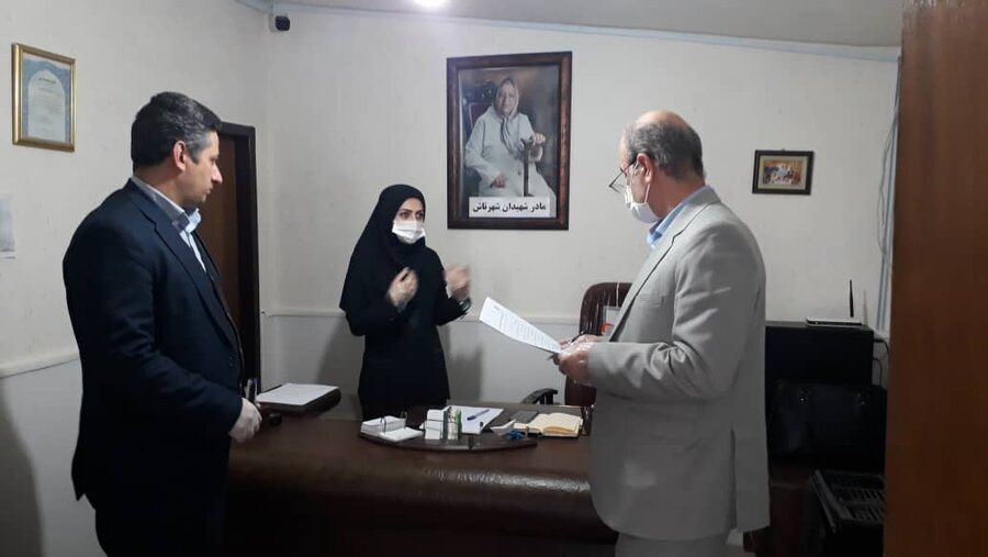 نوشهر | بازدید مشاور مدیر کل بهزیستی مازندران در امور شهرستانها از روند اقدامات پیشگیرانه در نوشهر 