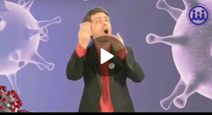 فیلم| پیام های آموزش های مقابله با ویروس کرونا به زبان اشاره 