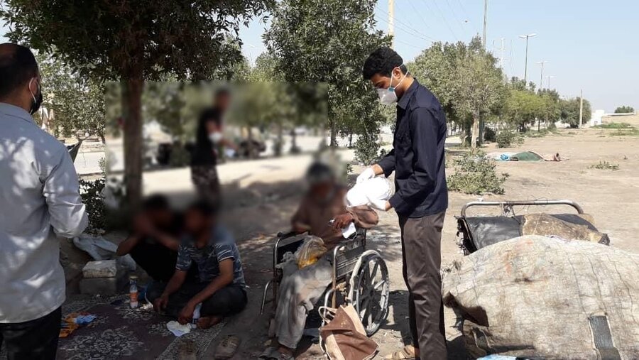 در رسانه|مراقبت از مبتلایان به ویروس کرونا در افراد بی‌خانمان در خوزستان