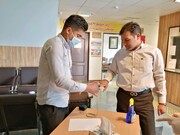  همکاران اداره کل بهزیستی خراسان جنوبی در رزمایش پدافند زیستی تب سنجی و اکسیژن سنجی شدند
