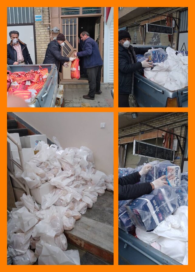 توزیع 400 بسته حمایتی غذایی به خانواده های مددجویان بهزیستی در خلخال 
