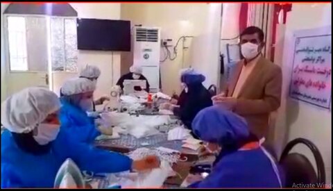 فیلم|کارگاه تولید ماسک اداره بهزیستی مسجد سلیمان