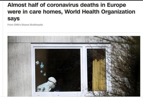 آمار وحشتناک فوتی‌های کرونا در خانه‌های سالمندان اروپا