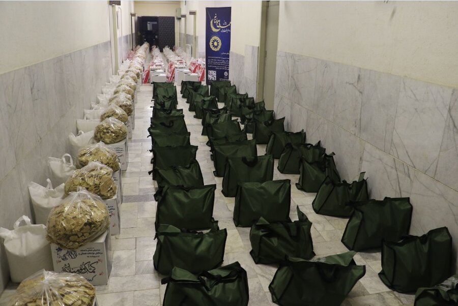 توزیع 1500 بسته کمک معیشتی ویژه جامعه هدف بهزیستی در پویش همدلی مومنانه 