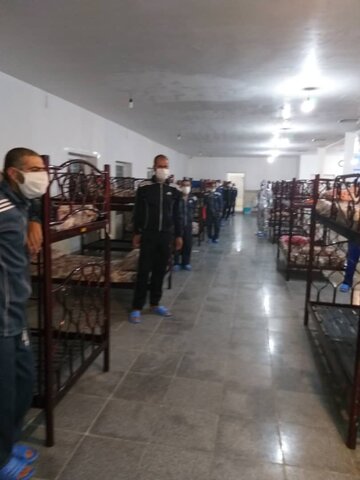 گزارش تصویری آماده سازی مرکز قرنطینه جهت پذیرش معتادین متجاهر