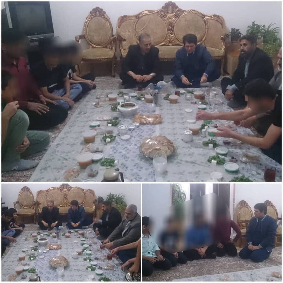 ضیافت افطار فرزندان تحت سرپرست بهزیستی گلستان با حضور معاون سیاسی امنیتی استاندار