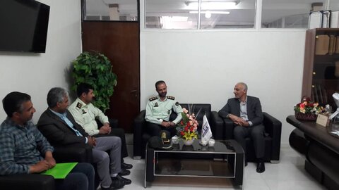 شاهرود | نشست مشترک فرماندهی نیروی انتظامی شهرستان با معاون مدیرکل و رئیس اداره بهزیستی