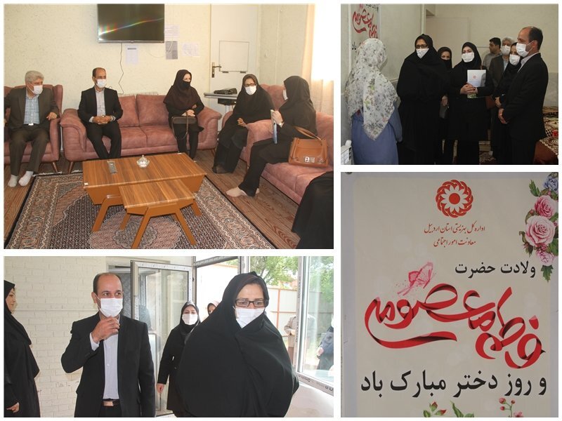بازدید مدیرکل امور زنان و خانواده استانداری از مرکز اورژانس اجتماعی بهزیستی استان به مناسبت روز دختر