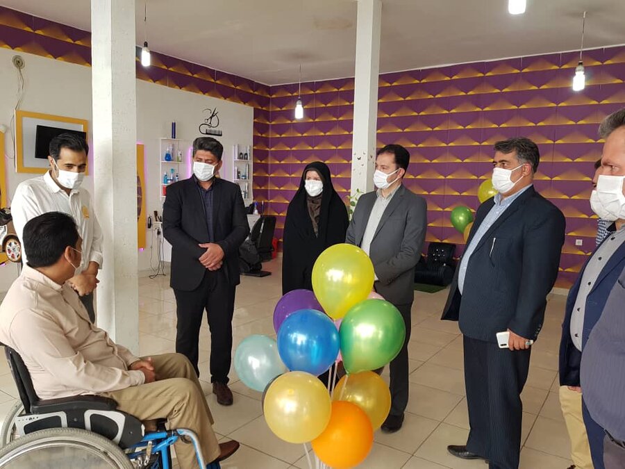 ملارد | اولین آرایشگاه مناسب سازی شده ویژه معلولین در شهرستان ملارد افتتاح شد