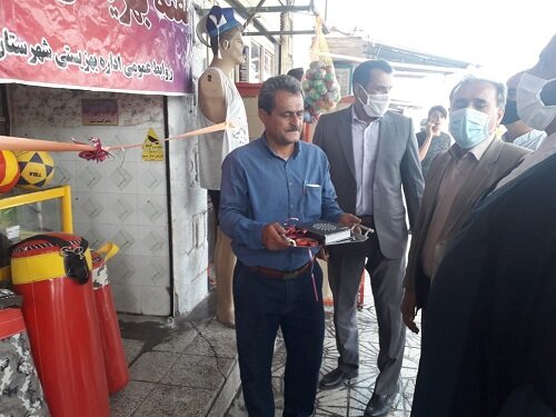 افتتاح طرح اشتغالزایی کالای ورزشی مددجویی در شهرستان چرام 