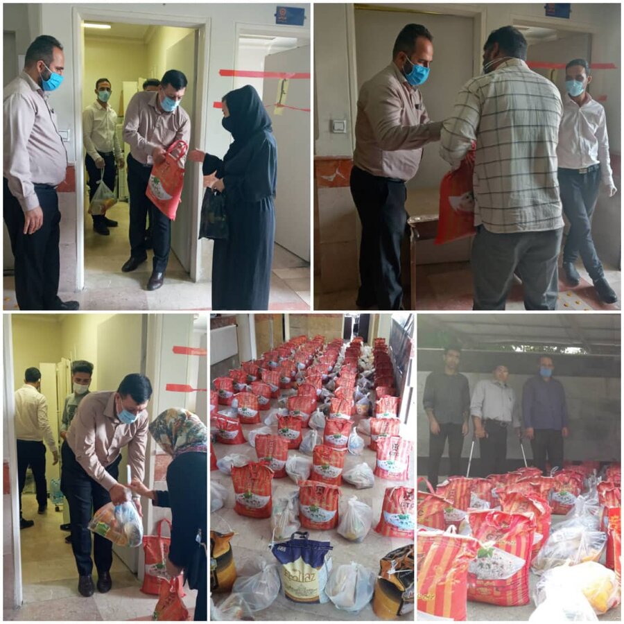 نظرآباد | توزیع بسته های مواد غذایی بین مددجویان شهرستان نظرآباد