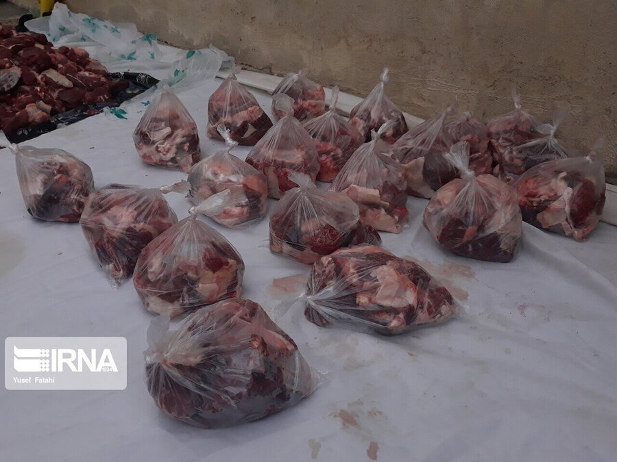 تهرانی‌ها ۵ تن گوشت به مراکز بهزیستی اهدا کردند