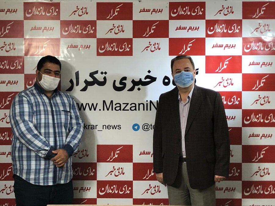 حضور مدیر کل بهزیستی مازندران در دفتر گروه خبری تکرار به مناسبت روز خبرنگار 