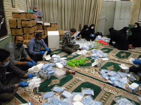 گزارش تصویری  ا توزیع هزار بسته بهداشتی به نیازمندان بهزیستی استان اردبیل