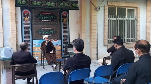 کاشان| برگزاری مراسم عزاداری امام حسین (علیه السلام) در اداره بهزیستی 