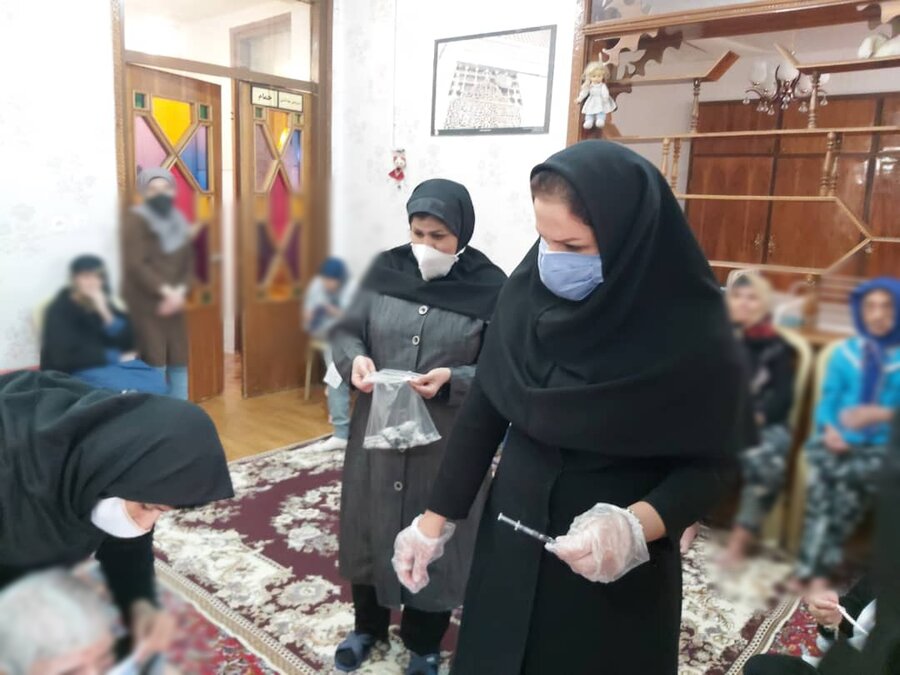 آغاز تزریق واکسن آنفولانزا به مددجویان مراکز نگهداری بهزیستی استان کرمانشاه