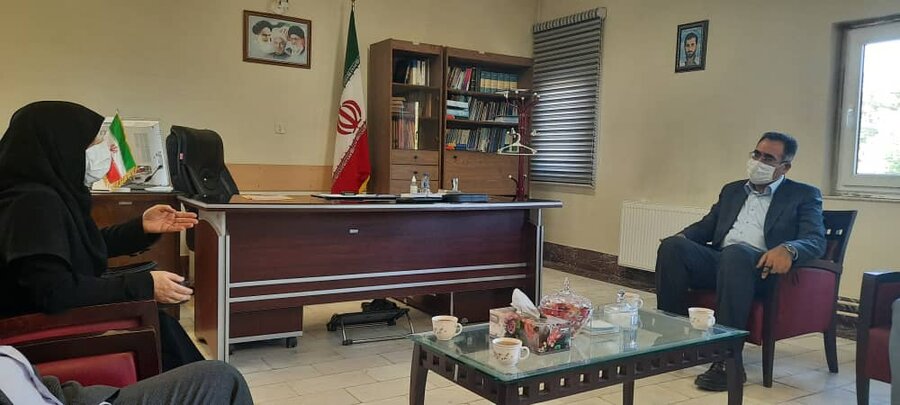 دیدار مدیرکل بهزیستی آذربایجان شرقی با فرماندار شهرستان آذرشهر