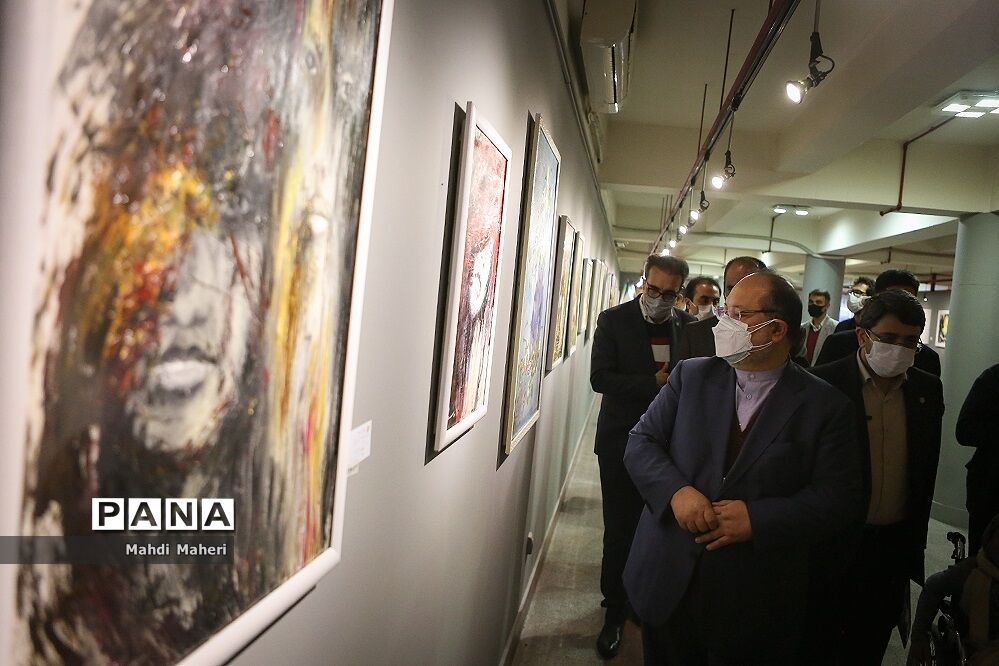 افتتاح نمایشگاه نقاشی افراد دارای معلولیت - آذرماه ۱۳۹۹