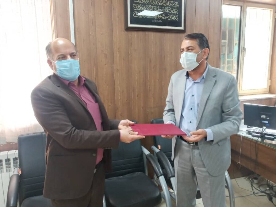 دیدار رییس بهزیستی رفسنجان با ریاست و کارکنان  ثبت  احوال شهرستان رفسنجان