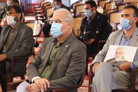 حضور مدیر کل بهزیستی استان در اولین سالگرد شهادت سردار سلیمانی