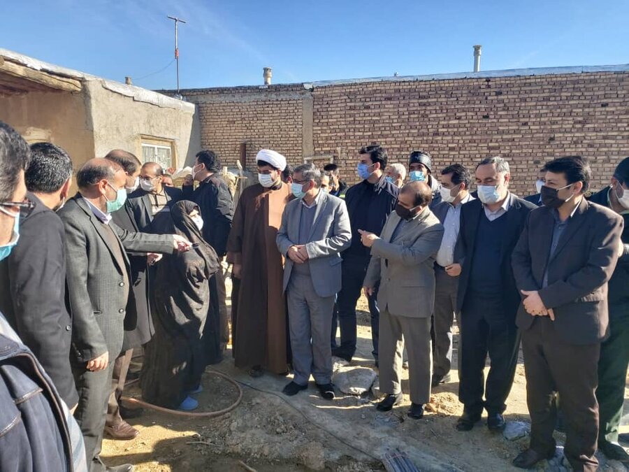 کبودراهنگ| بازدید مسئولین استانی وشهرستانی از ساختمان درحال ساخت مددجوی تحت پوشش بهزیستی شهرستان