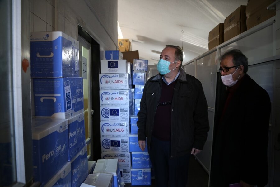 توزیع اقلام بهداشتی اهدایی سازمان ملل در مراکز کاهش آسیب و کمپ‌های ماده ۱۶ مازندران 
