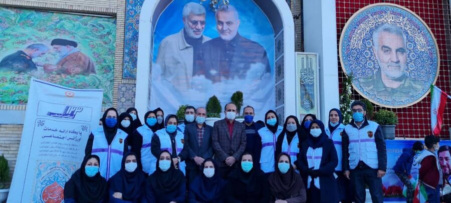 تجدید میثاق پرسنل اورژانس اجتماعی شهرستان کرمان با شهدای جنگ تحمیلی