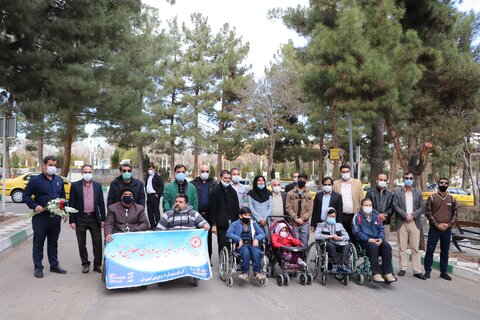 مراسم مشترک میثاق با شهدا بین سازمان تاکسیرانی و بهزیستی مشهد